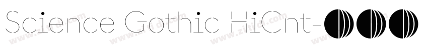 Science Gothic HiCnt字体转换